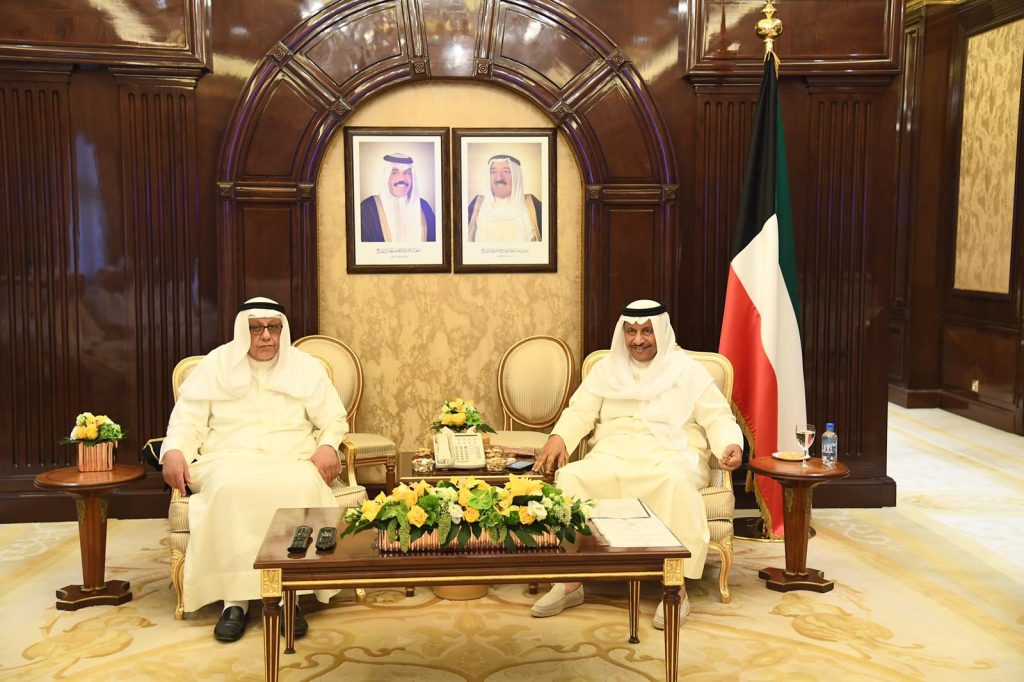 استقبل سمو الشيخ جابر المبارك الحمد الصباح رئيس مجلس الوزراء الرئيس الفخري ورئيس وأعضاء مجلس إدارة جمعية المحاسبين والمراجعين الكويتية