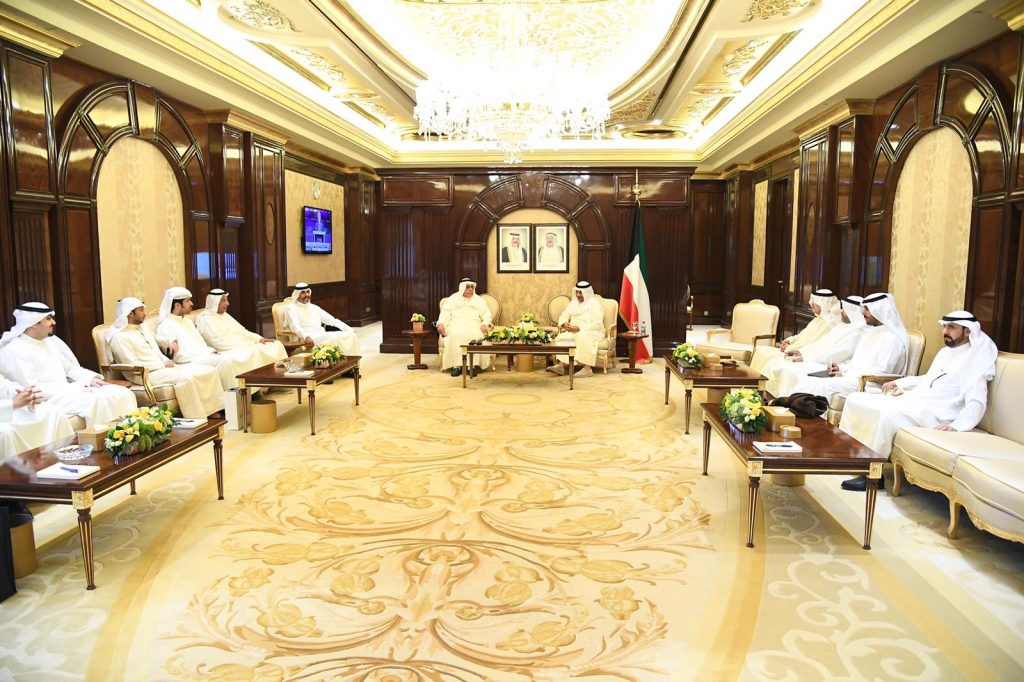 استقبل سمو الشيخ جابر المبارك الحمد الصباح رئيس مجلس الوزراء الرئيس الفخري ورئيس وأعضاء مجلس إدارة جمعية المحاسبين والمراجعين الكويتية